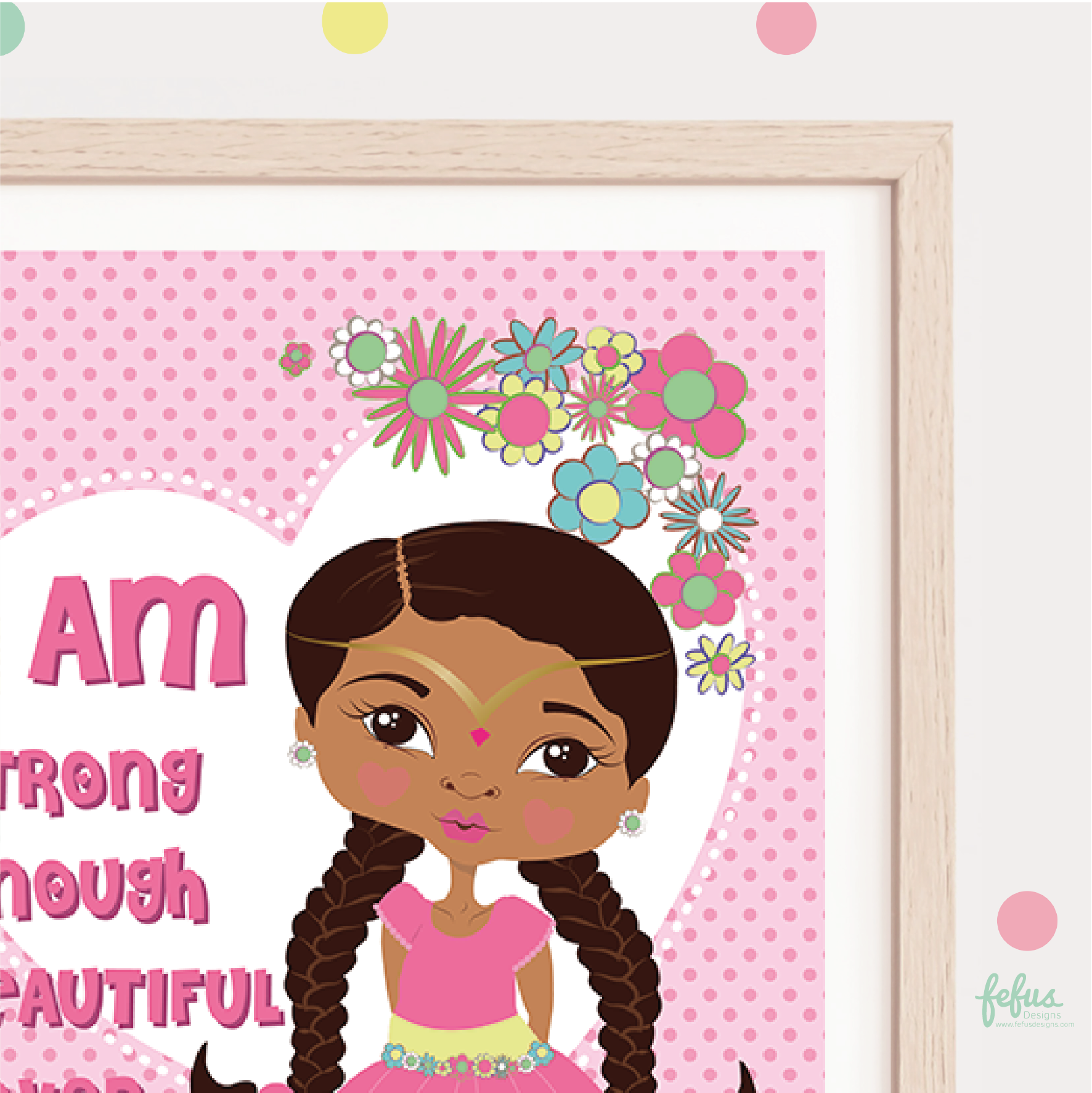 Princess Affirmation Wall Art v2 | Fefus Designs