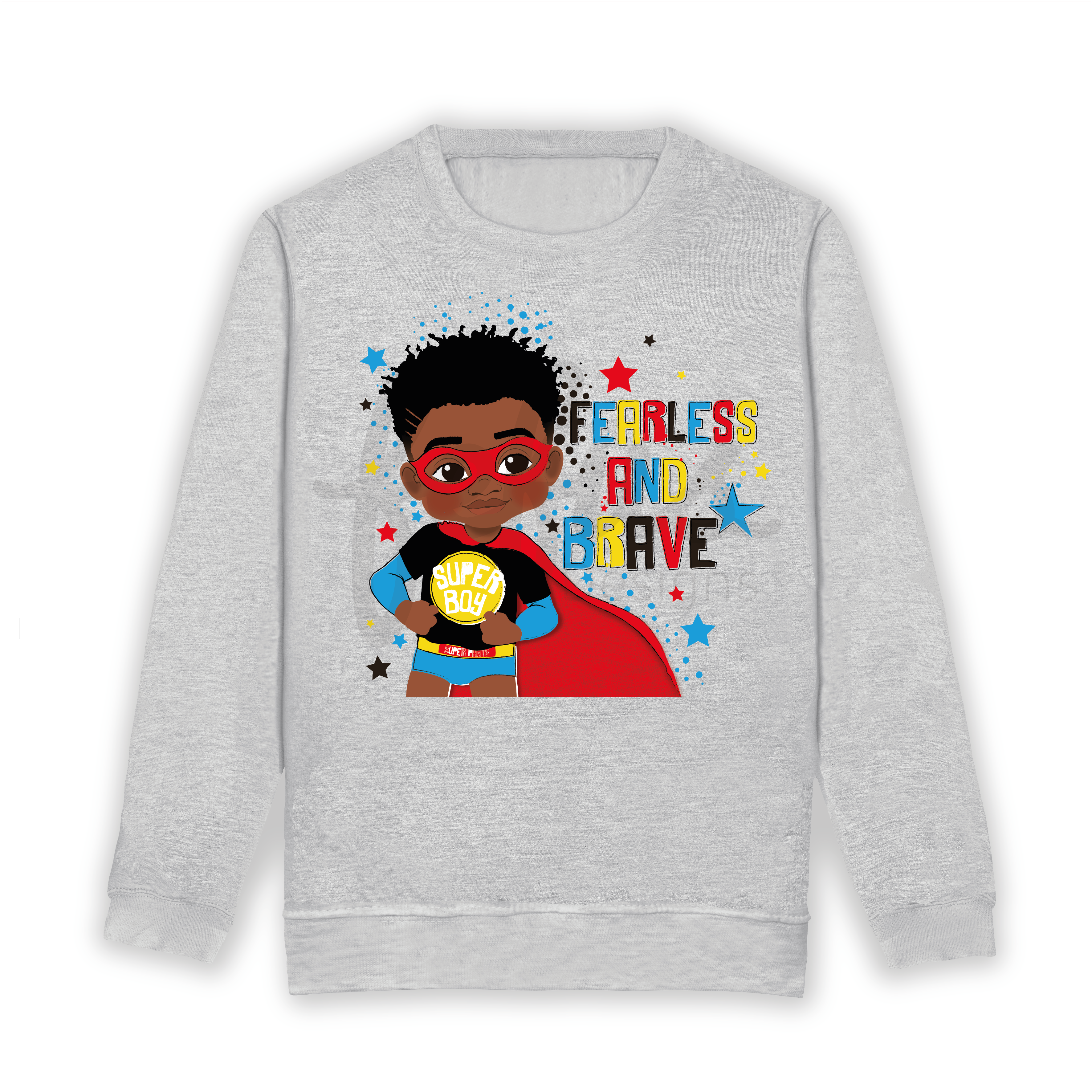 Elevate your little hero's style with our Black and Brown Boys Superhero Sweatshirt! Vibrant and exclusive, this statement piece celebrates diversity with hand-drawn artwork. Perfect for all occasions, this sweatshirt sparks creativity and confidence. Join the movement; order now and empower your little king to shine with pride! ππβ¨