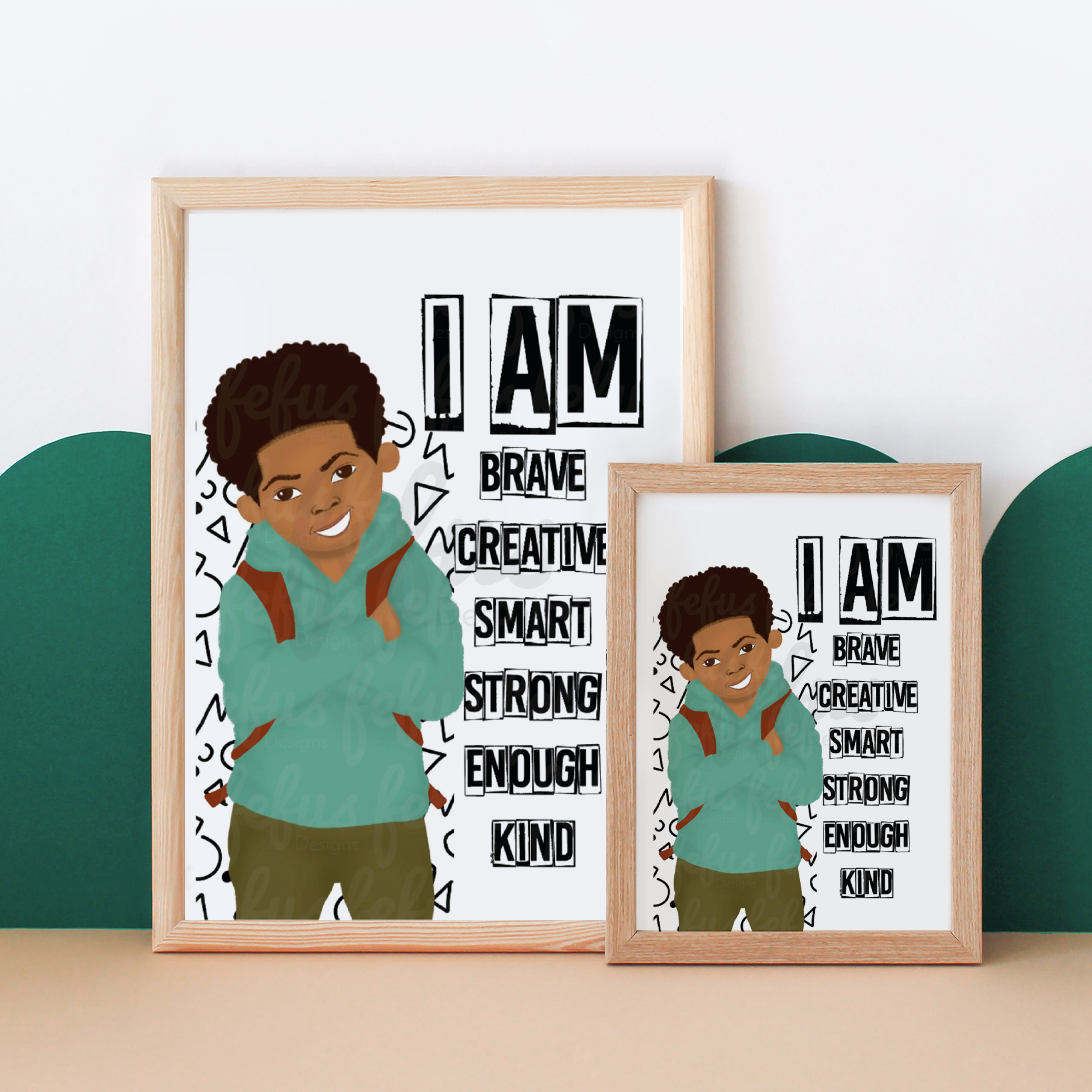 I AM AFFIRMATION WALL ART