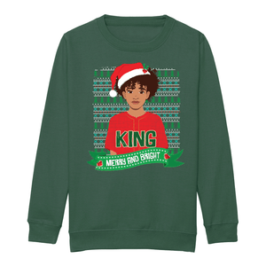 Mixed Race Boy Christmas Sweatshirt – Holiday Jumper | Fefus Designs