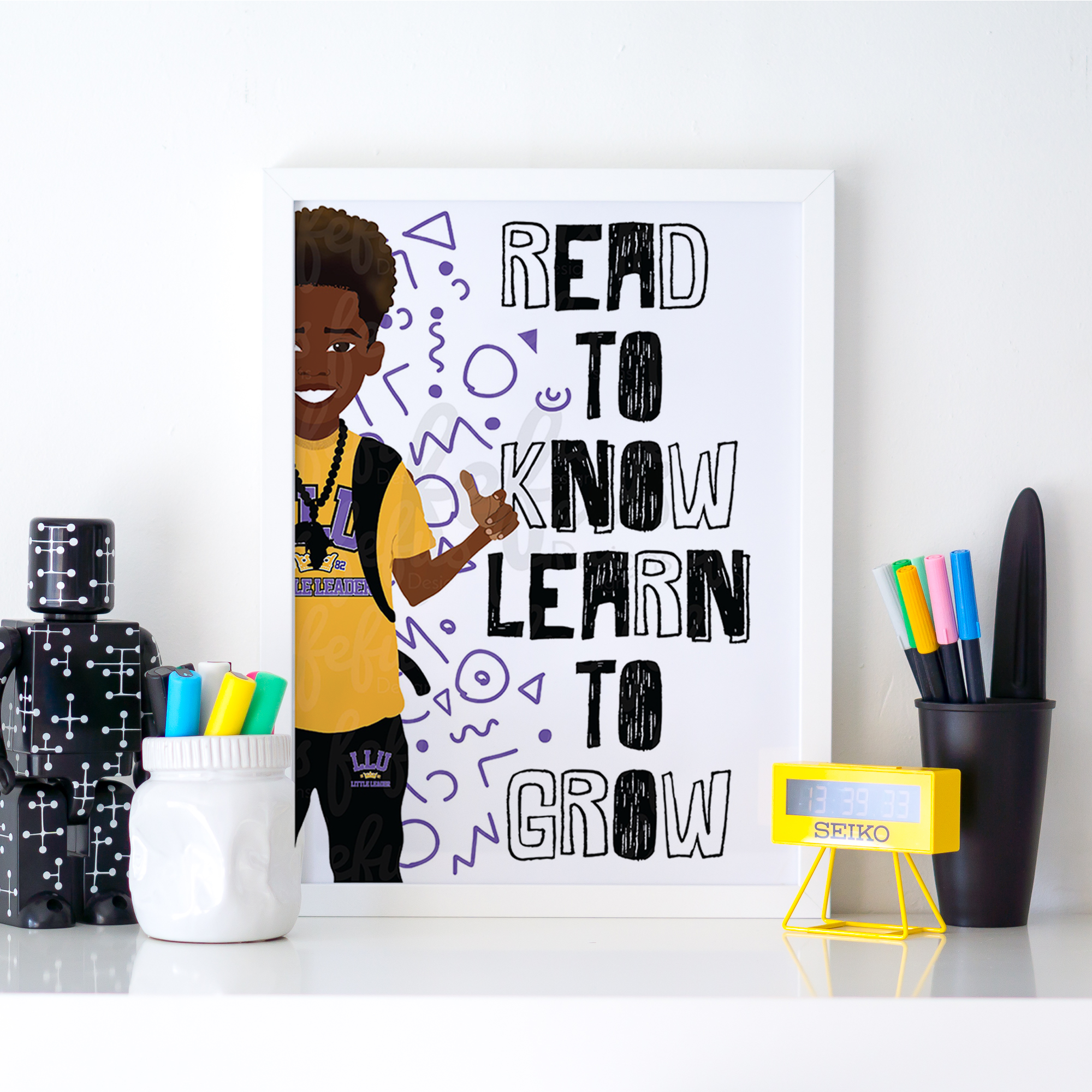 Jamir - READ TO KNOW WALL ART