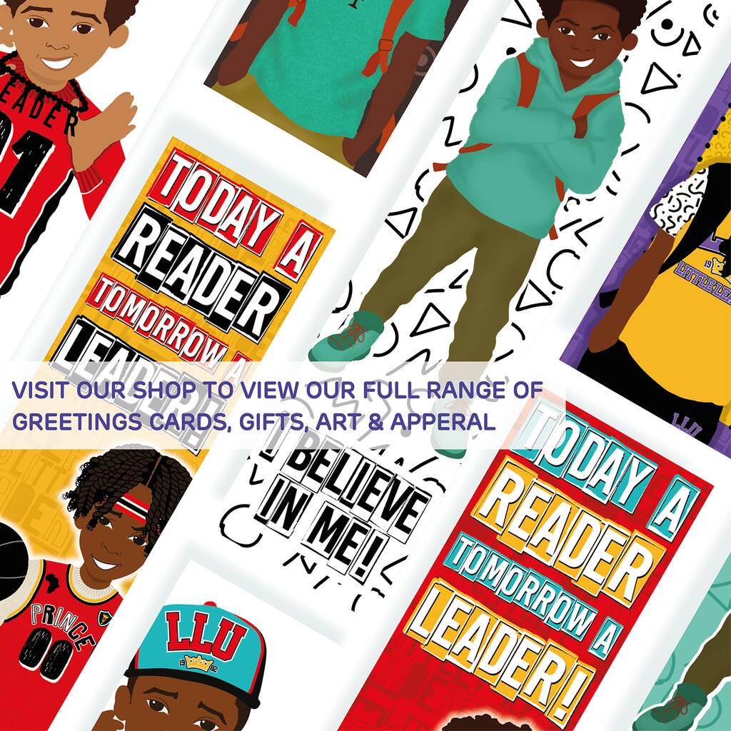 Little Leaders Affirmation Bookmark | Diverse Kids Reading Gift – Fefus Designs