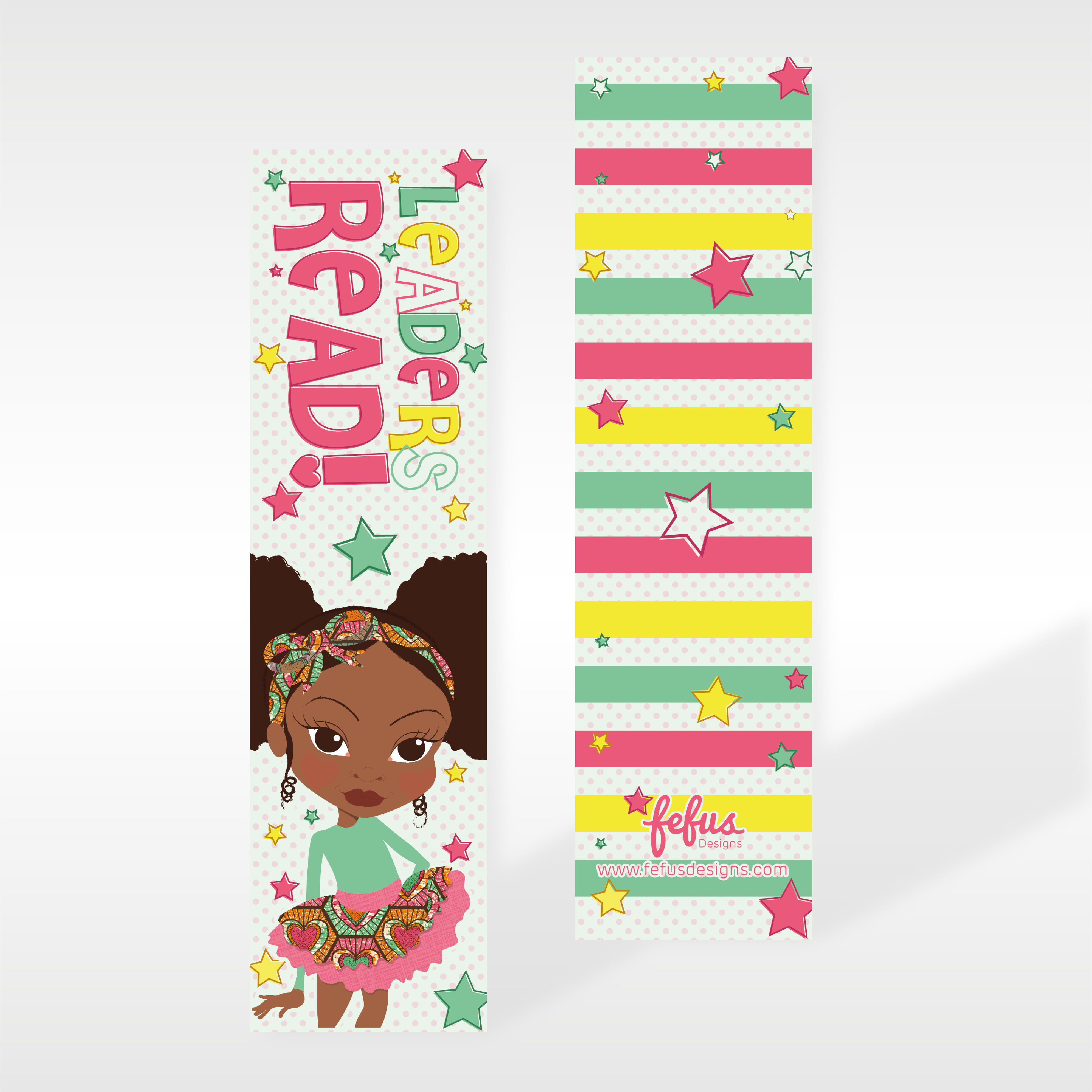 Deja - Girls Leaders Read - Black Girls Bookmarks | Fefus designs