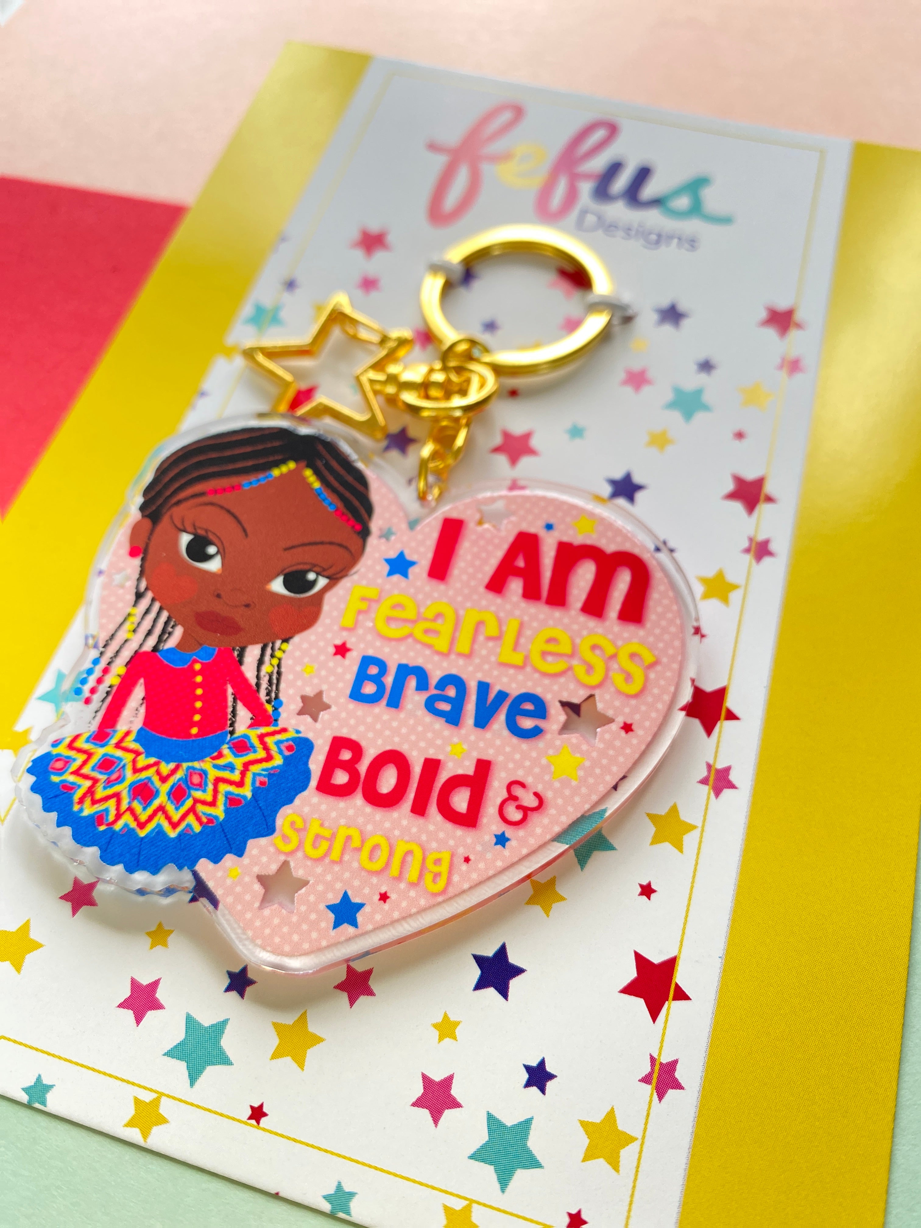 I Am Affirmation - Keyring/ Bag Charm | Fefus Designs
