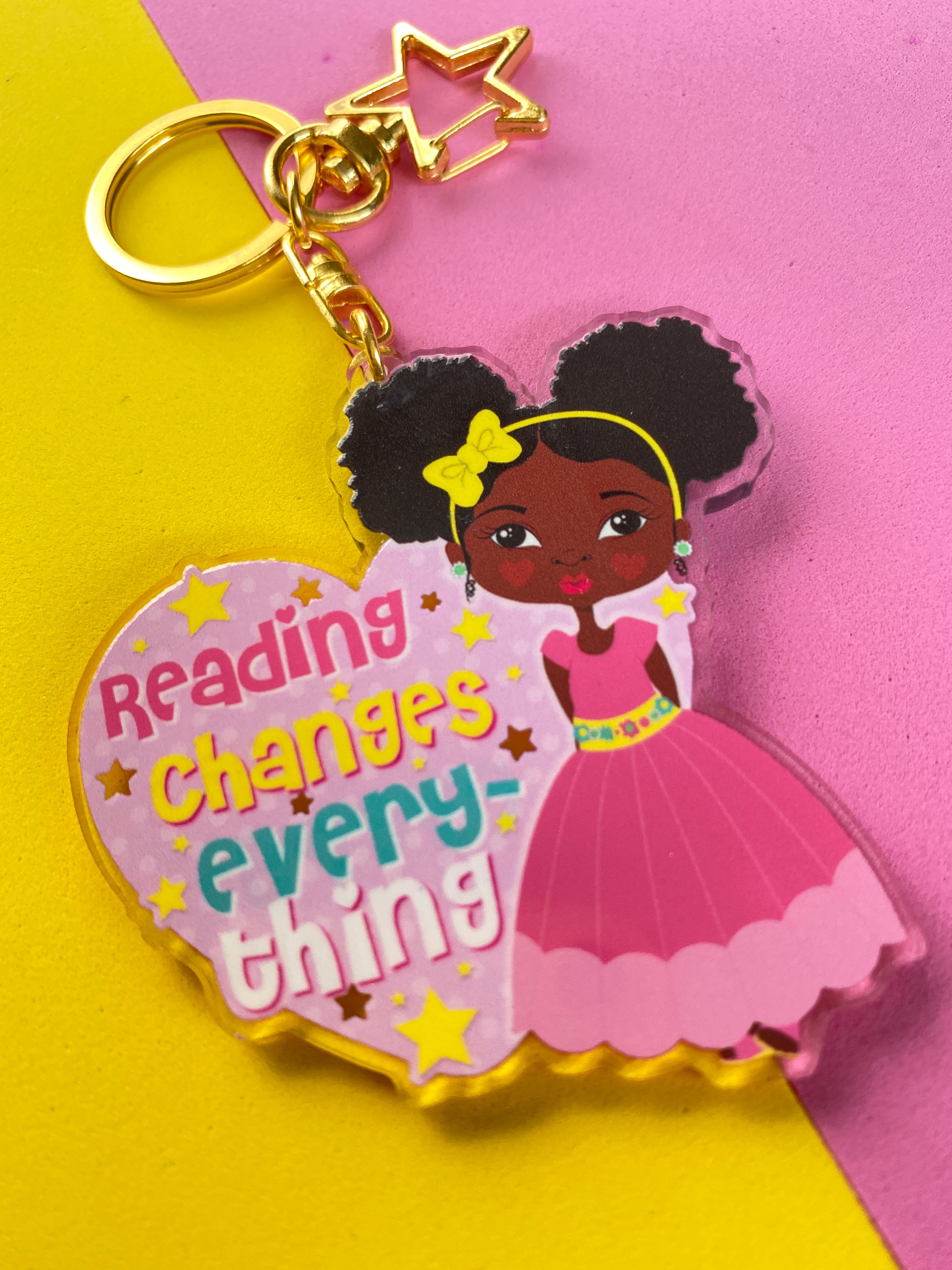 Reading Changes Everything Dk -  Keyring/ Bag Charm | Fefus Designs