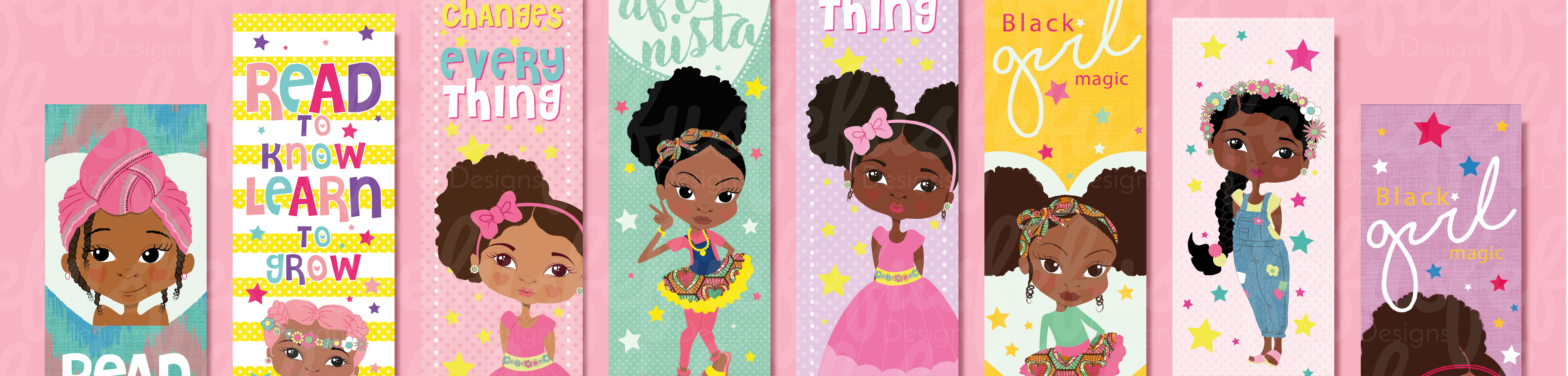 Diverse Girls Bookmarks