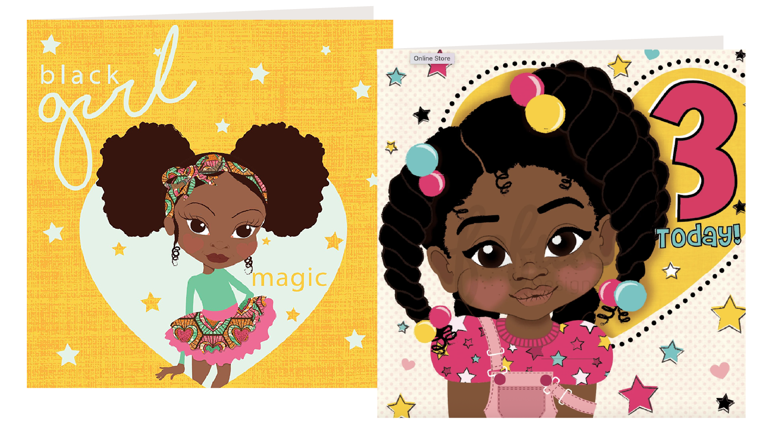Birthday Cards for Black, Brown & Mixed-Heritage Girls