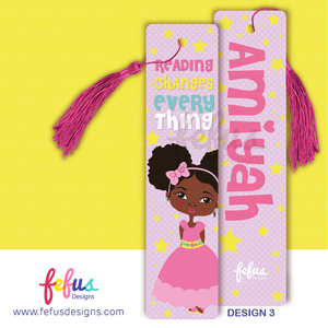 Personalised Girls Bookmark by Fefus Designs