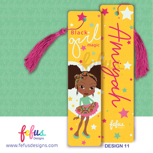 Personalised Girls Bookmark by Fefus Designs