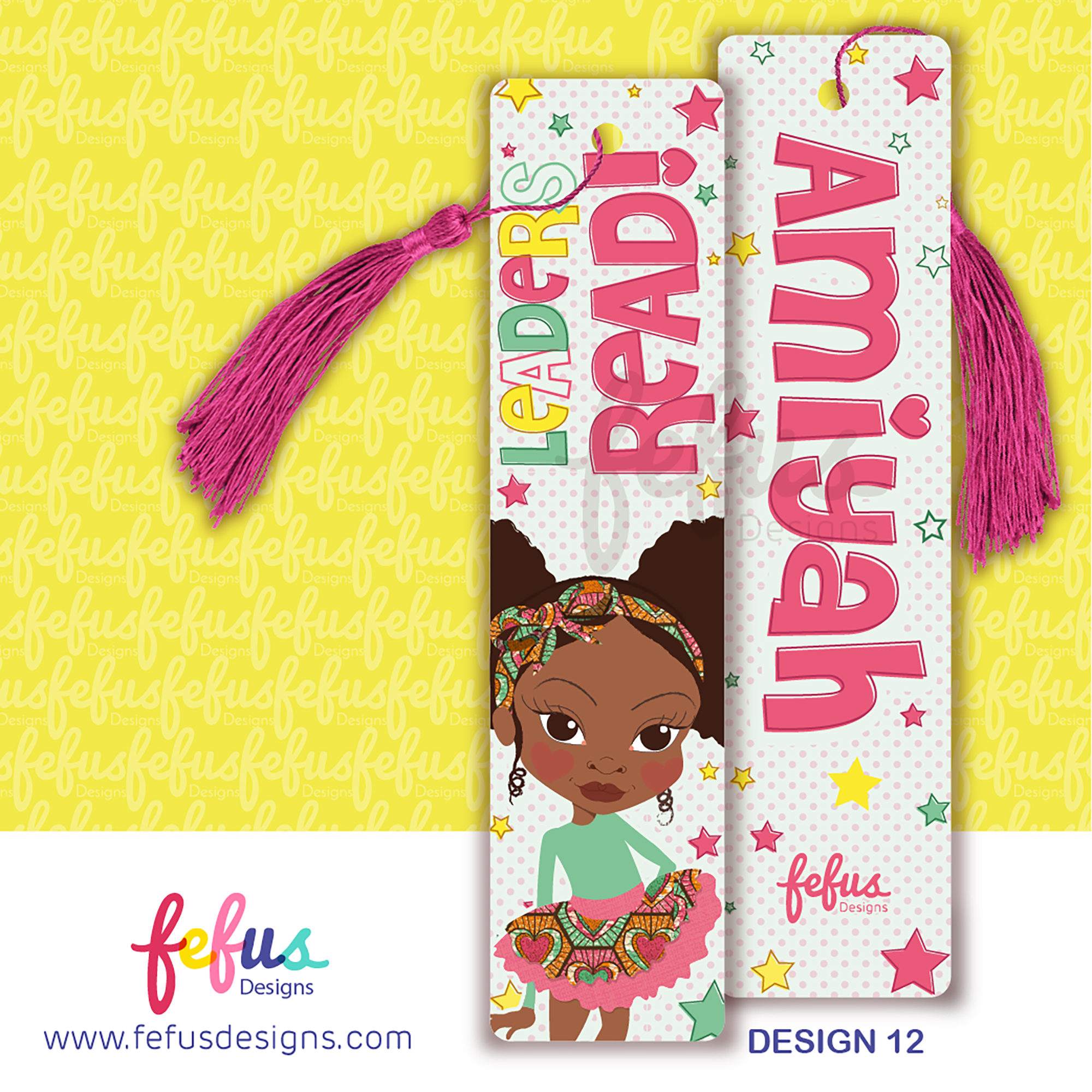 Personalised Girls Bookmark by Fefus Designs