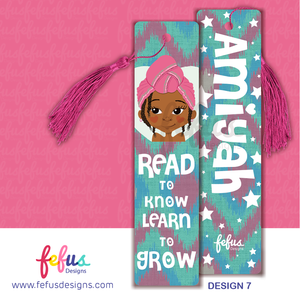 Personalised Girls Bookmark by Fefus Designs