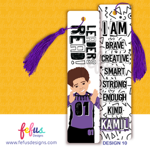 Personalised Boys Bookmark by Fefus Designs