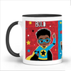 Melanin Boy Magic Mug | Superhero Gift for Boys | Unique Birthday & Christmas Gift | Fefus Designs
