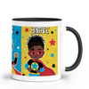 Melanin Boy Magic Mug | Superhero Gift for Boys | Unique Birthday & Christmas Gift | Fefus Designs