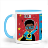 Melanin Boy Magic Mug | Superhero Gift for Boys | Unique Birthday & Christmas Gift | Fefus Designs