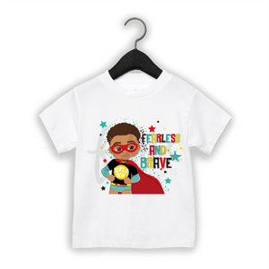 Mixed Race Superhero Boys T-shirt - FDB54/6 | Fefus Designs