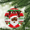 Black Santa Christmas Bauble | Fefus Designs