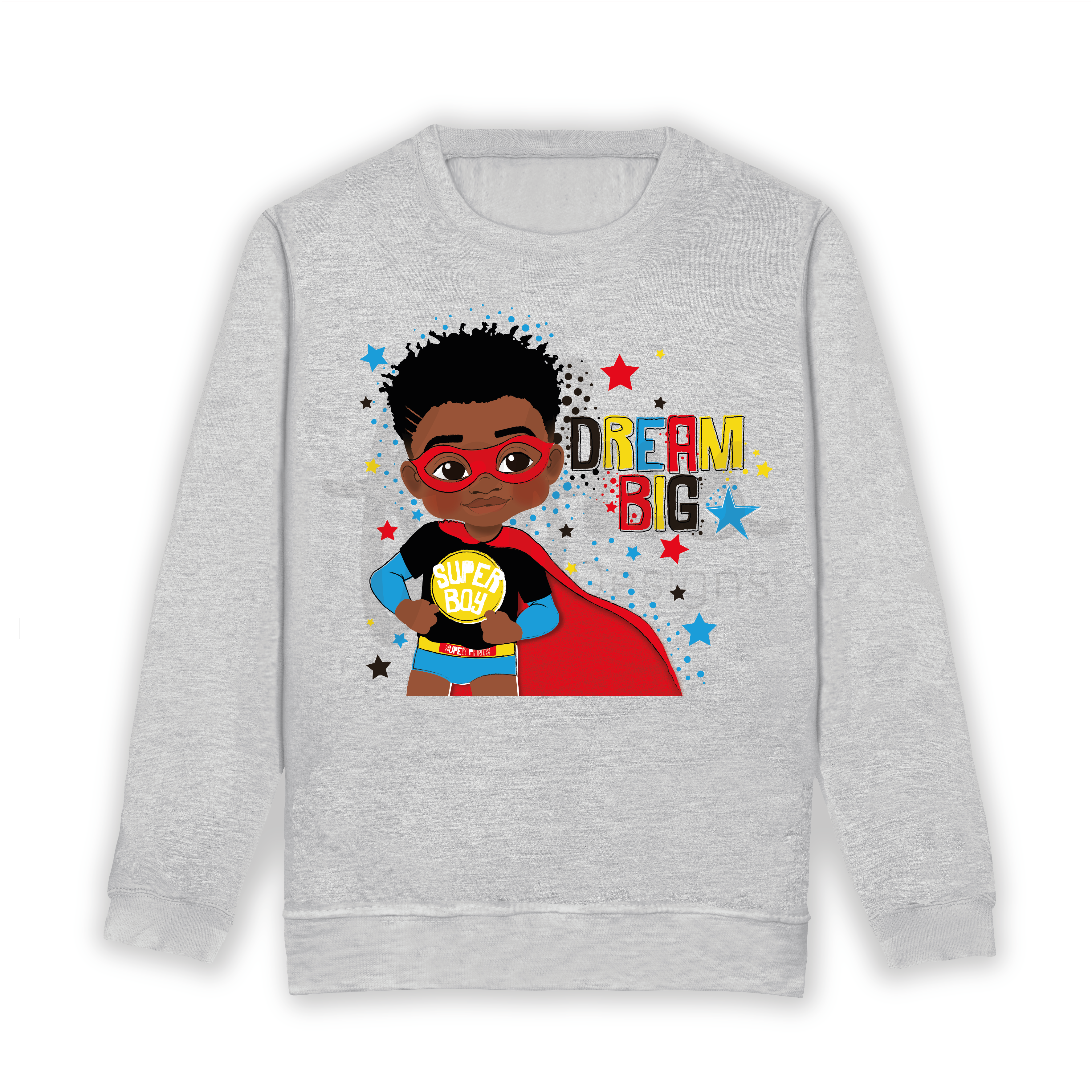 Elevate your little hero's style with our Black and Brown Boys Superhero Sweatshirt! Vibrant and exclusive, this statement piece celebrates diversity with hand-drawn artwork. Perfect for all occasions, this sweatshirt sparks creativity and confidence. Join the movement; order now and empower your little king to shine with pride! 🌈👑✨