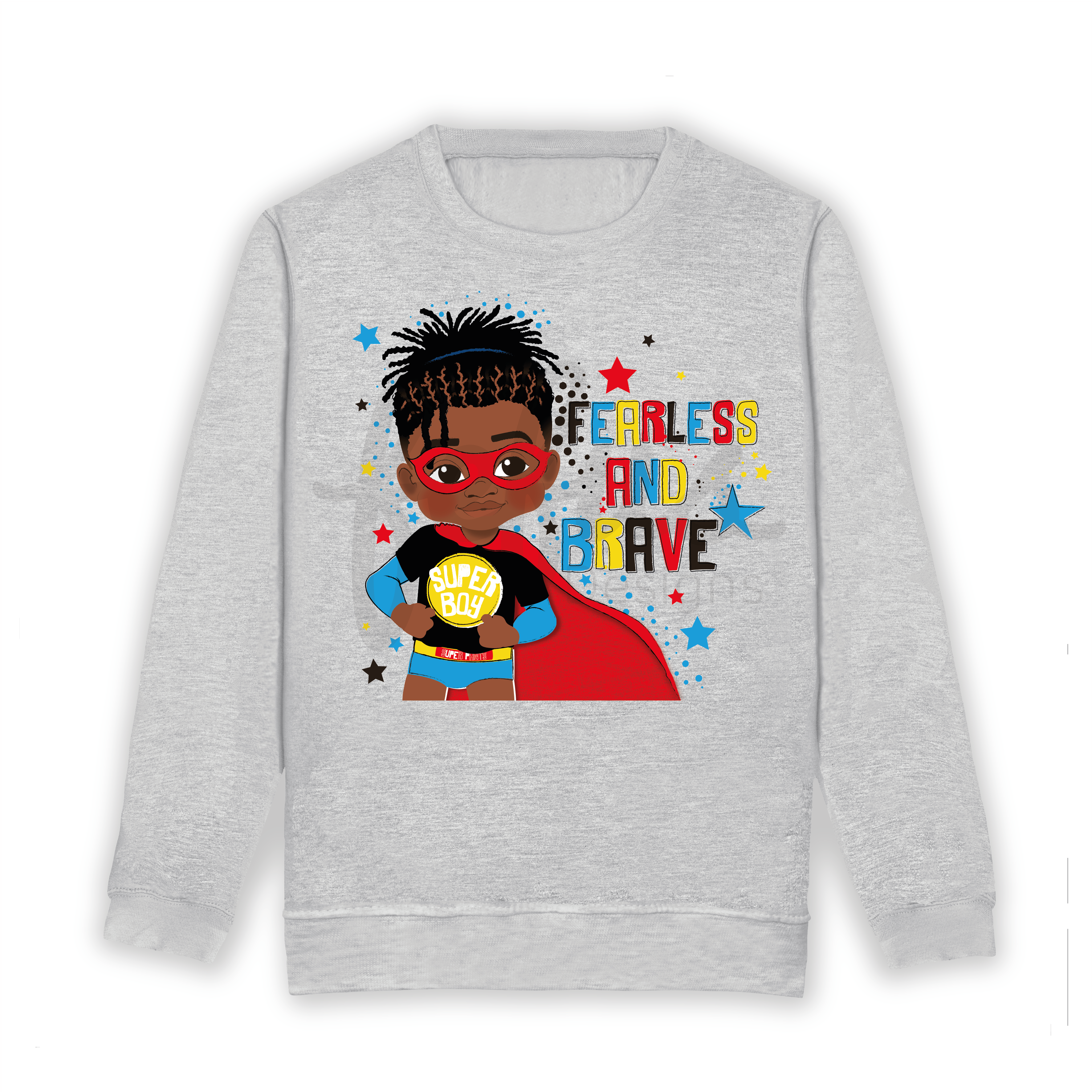 Elevate your little hero's style with our Rasta Superhero Black and Brown Boys Sweatshirt! A vibrant and exclusive statement piece celebrating diversity, featuring hand-drawn Rasta-inspired artwork. Perfect for all occasions, this sweatshirt sparks creativity and confidence. Join the movement; order now and empower your little king to shine with pride! 🌈👑✨