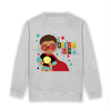Load image into Gallery viewer, A vibrant and unique Mixed-Race and Brown Boys Superhero Sweatshirt, celebrating diversity and individuality. Perfect for all occasions, sparking creativity and confidence in your little hero. Join the movement and empower your little king to shine with pride! 🌈👑✨
