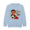 Load image into Gallery viewer, A vibrant and unique Mixed-Race and Brown Boys Superhero Sweatshirt, celebrating diversity and individuality. Perfect for all occasions, sparking creativity and confidence in your little hero. Join the movement and empower your little king to shine with pride! 