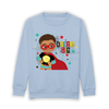 Load image into Gallery viewer, A vibrant and unique Mixed-Race and Brown Boys Superhero Sweatshirt, celebrating diversity and individuality. Perfect for all occasions, sparking creativity and confidence in your little hero. Join the movement and empower your little king to shine with pride! 🌈👑✨