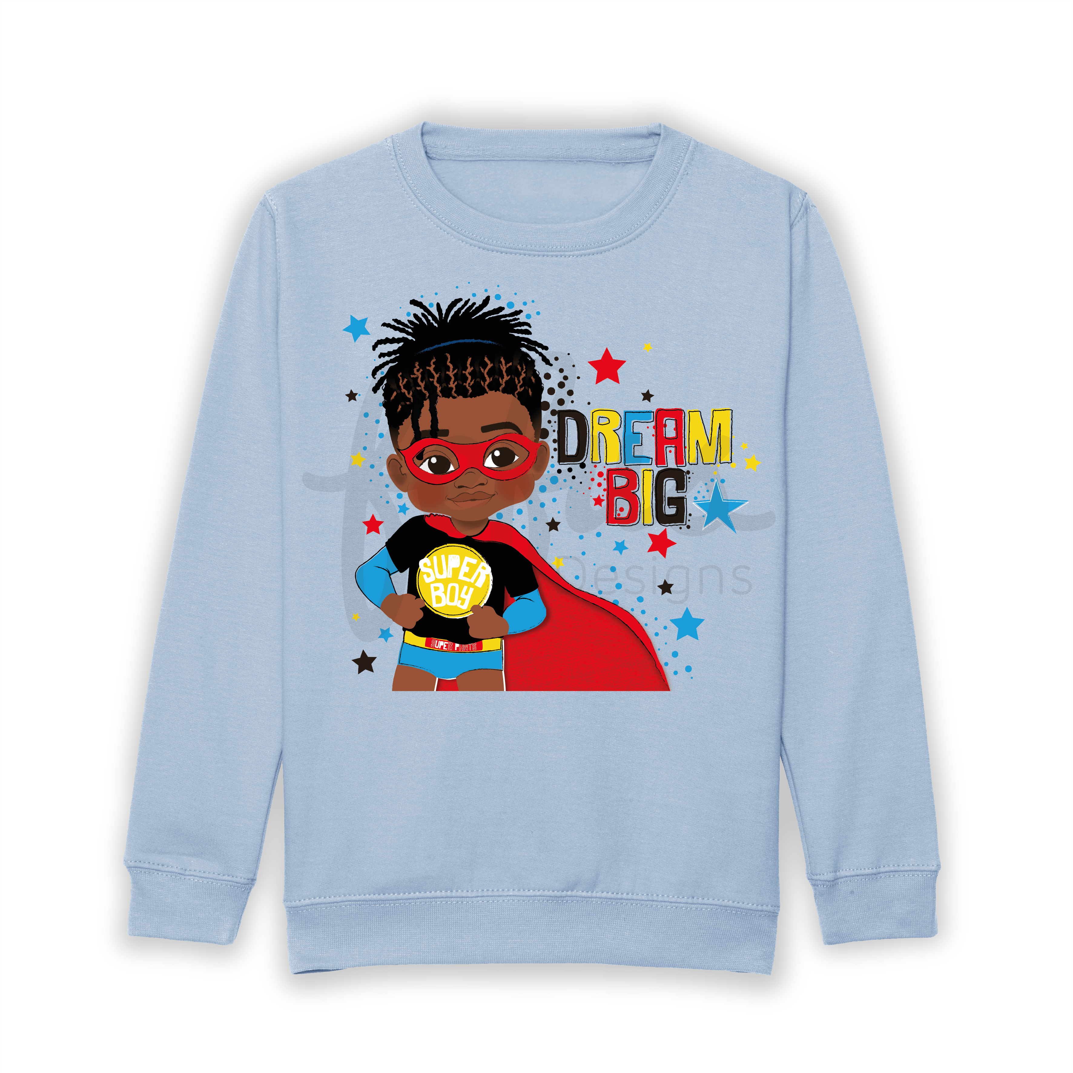 Elevate your little hero's style with our Rasta Superhero Black and Brown Boys Sweatshirt! A vibrant and exclusive statement piece celebrating diversity, featuring hand-drawn Rasta-inspired artwork. Perfect for all occasions, this sweatshirt sparks creativity and confidence. Join the movement; order now and empower your little king to shine with pride!