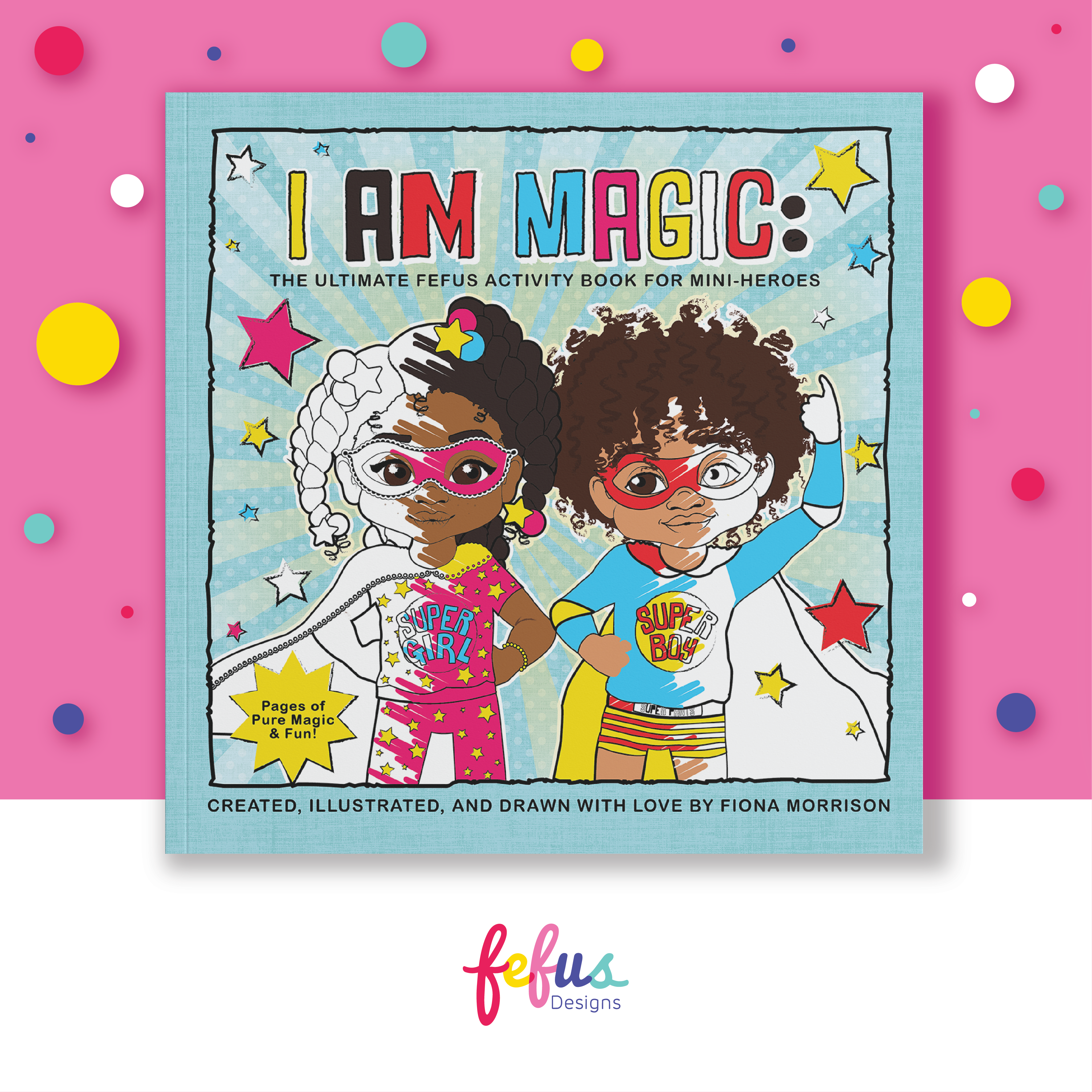 Superhero Colouring & Activity Book | The Main Character Collection
