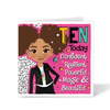 Mixed Race Girl 10th Birthday Card – Ten Today Affirmation | Fefus Designs