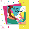 Inclusive New Mama Greetings Card for Diverse Parents-to-Be | Congratulations & Encouragement Card"