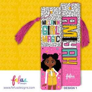 Empower Young Readers with Personalised Girls Bookmark | Diverse Books | Black Girl Magic | Bookish Gift | Metal Bookmark for Bookworms