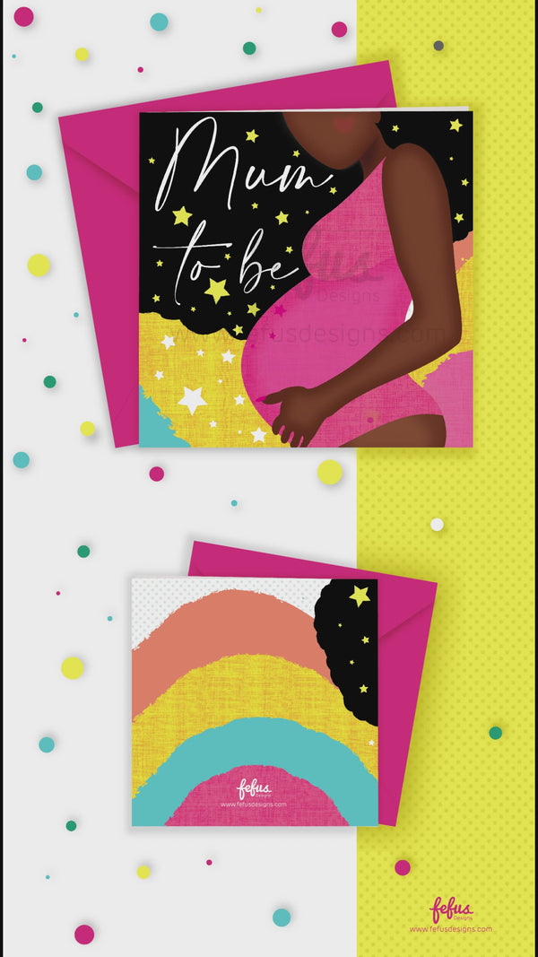 Mum To Be Greetings Card for Diverse Parents-to-Be | Congratulations & Encouragement Card