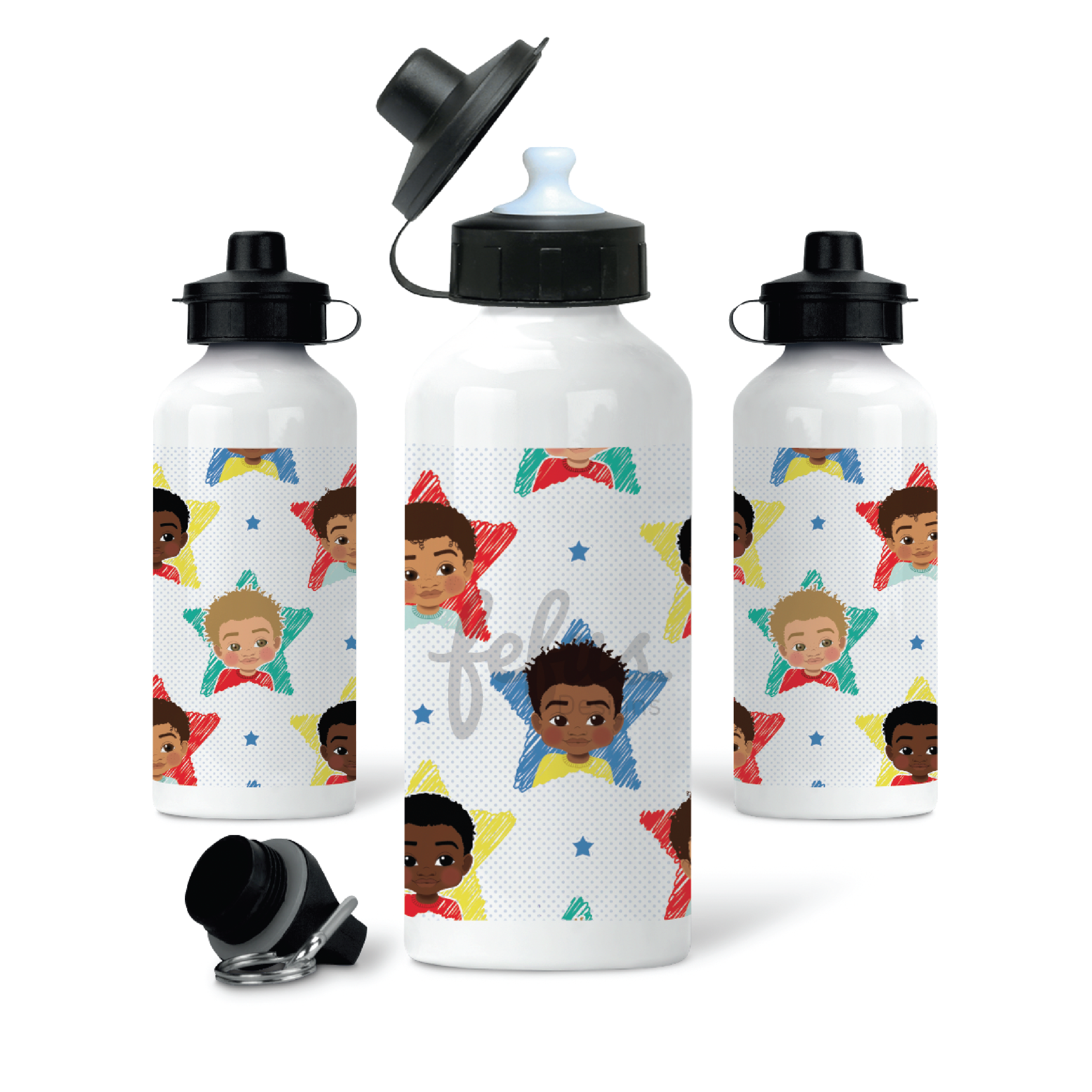 Boy Joy Sprinkels Aluminium Water Bottle | Fefus Designs