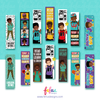 V1 - Leaders Read - Black Boys Bookmarks | Fefus designs