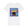 Load image into Gallery viewer, Ekon - Brown Boy Joy Purple Tee | Fefus Designs