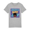 Ekon - Brown Boy Joy Purple Tee | Fefus Designs
