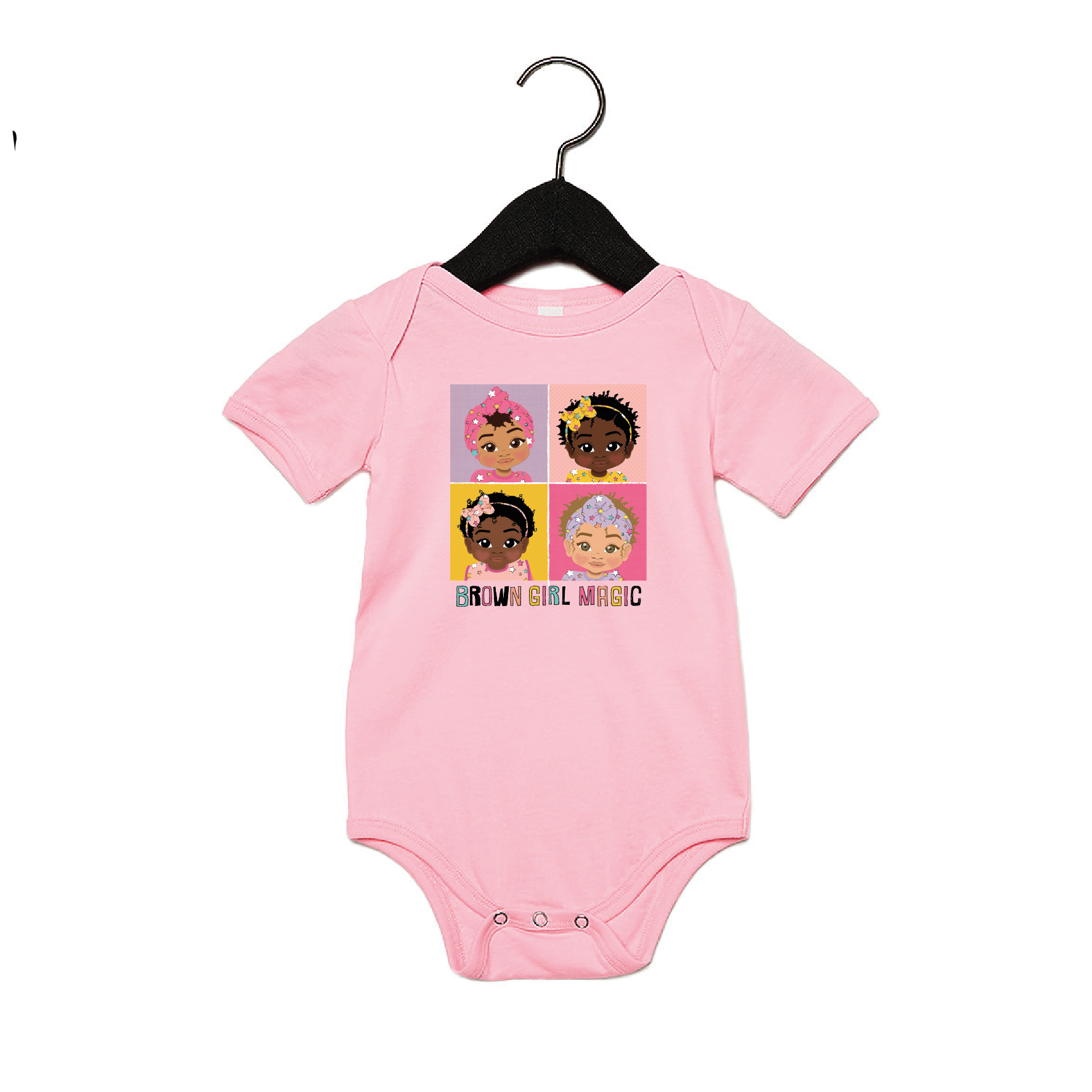 4 Brown Baby Girls Bodysuit - FDG30 | Fefus Designs
