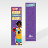 Kyrese - Football Today A Reader - Black Boys Bookmarks | Fefus designs