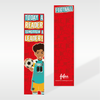 Kamil - Football Today A Reader - Black Boys Bookmarks | Fefus designs