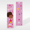 Lela - Football Girl - Black Girls Bookmarks | Fefus designs