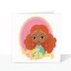 Load image into Gallery viewer, Afronista Ginger - Mixed Race Greetings Card | Fefus designs