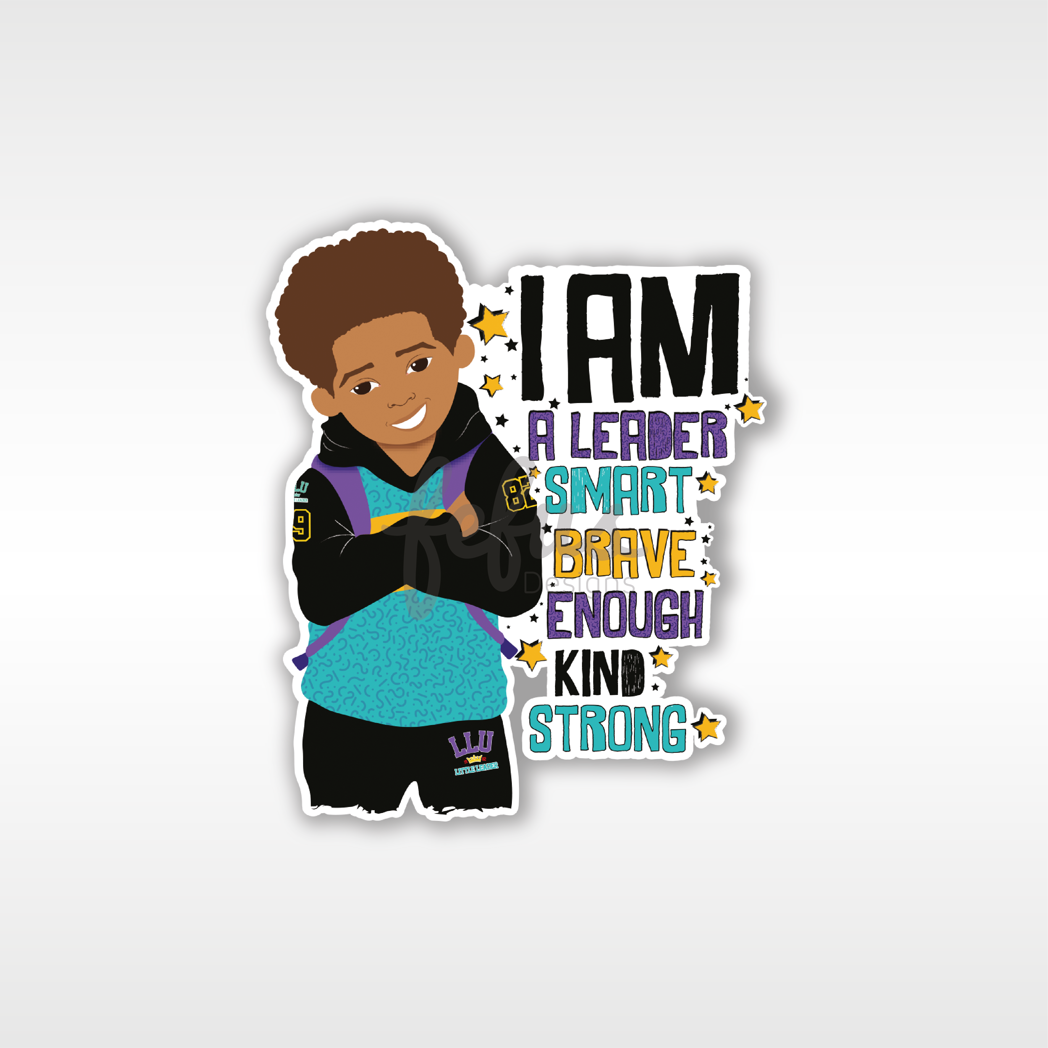 Niles - I Am Affirmation Individual Die Cut Sticker | Fefus Designs
