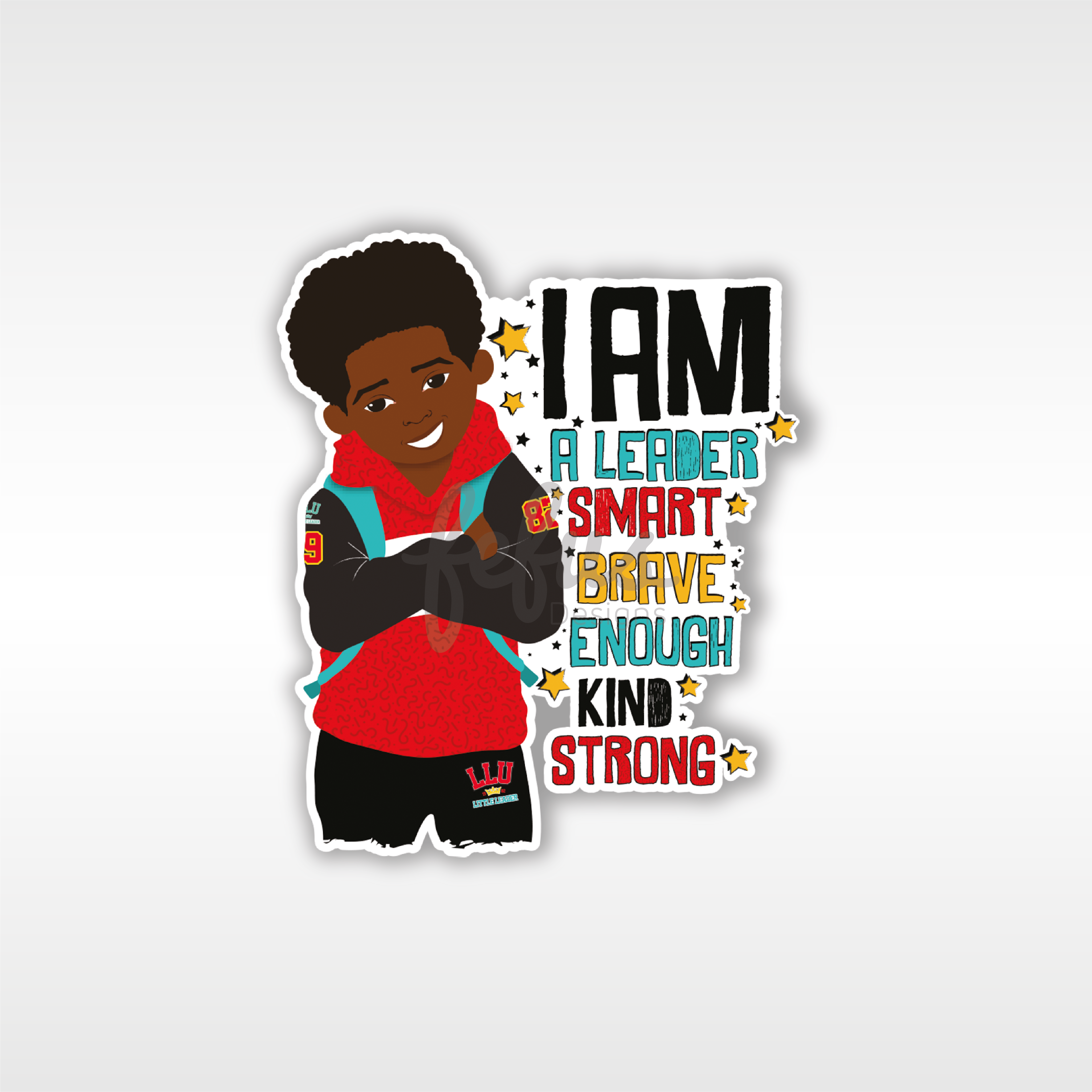 Jamal - I Am Affirmation Individual Die Cut Sticker | Fefus Designs
