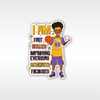 Khaleeq - Basketball Affirmation Individual Die Cut Sticker | Fefus Designs