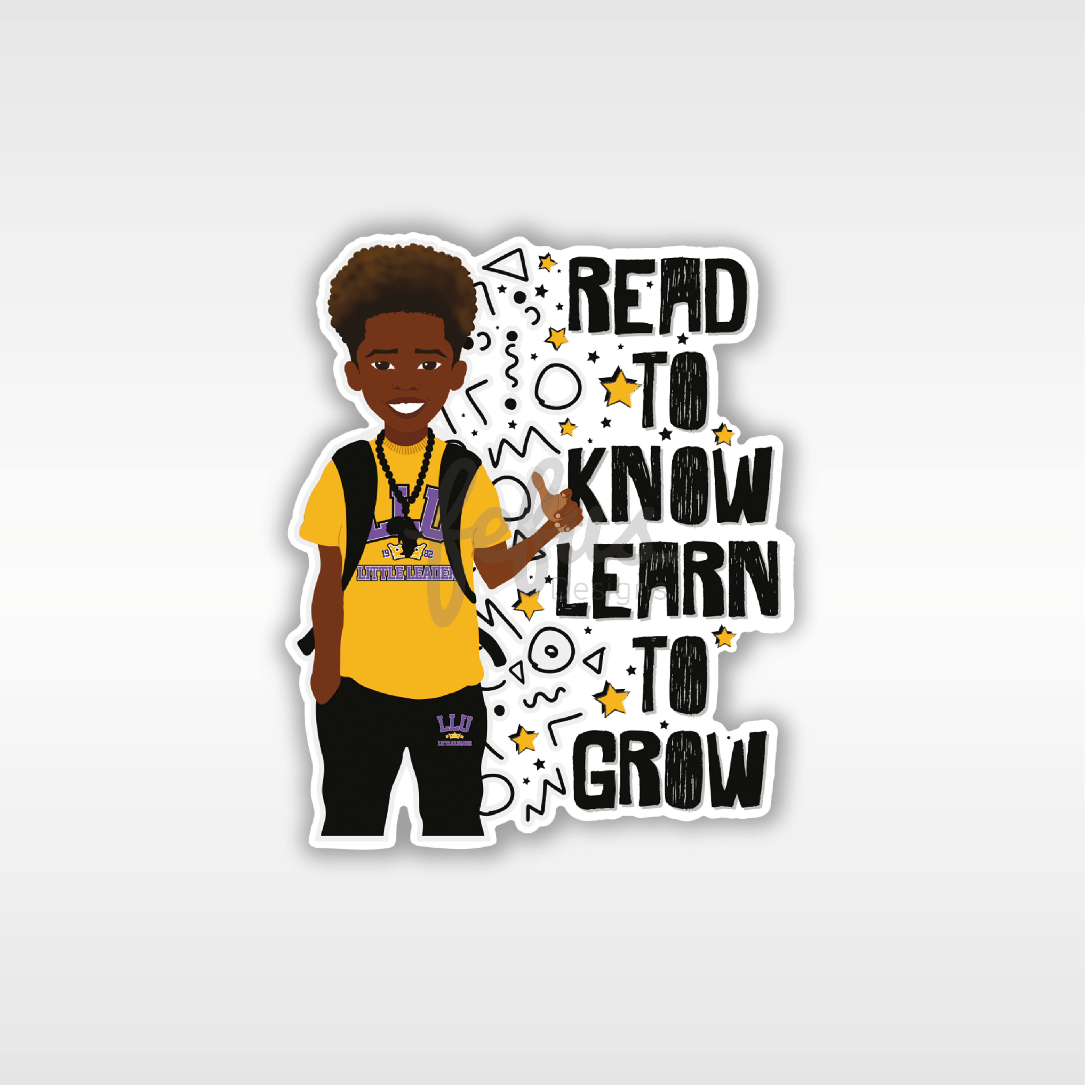 Jamir - Readers Individual Die Cut Sticker | Fefus Designs