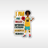 Kyrese - Football Affirmation Individual Die Cut Sticker | Fefus Designs