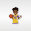 Khaleeq - Basketball Individual Die Cut Sticker | Fefus Designs