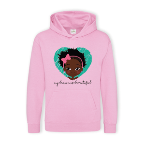 My Brown Is Puff girl Hoodie | Fefus Designs