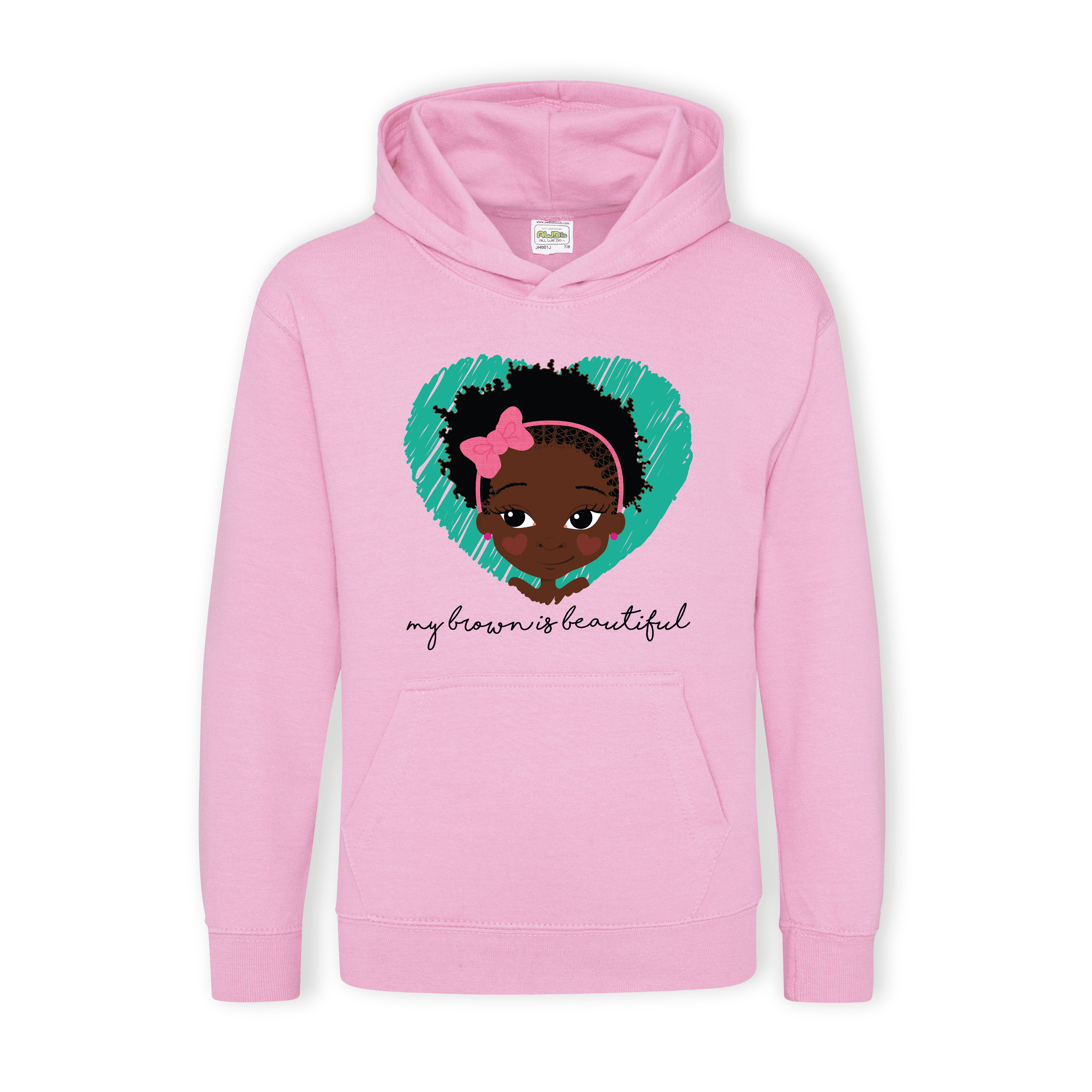 My Brown Is Puff girl Hoodie | Fefus Designs