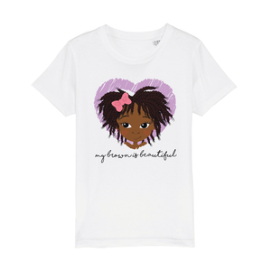 Zehra -My Brown Is Twist Girls Tee | Fefus Designs